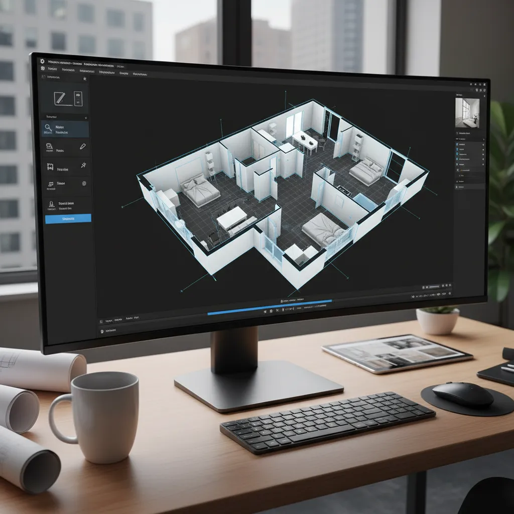 Planificación de interiores en software 3D