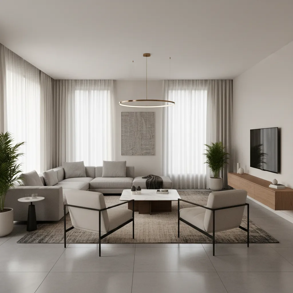 3D interior room preview generated by home design software
