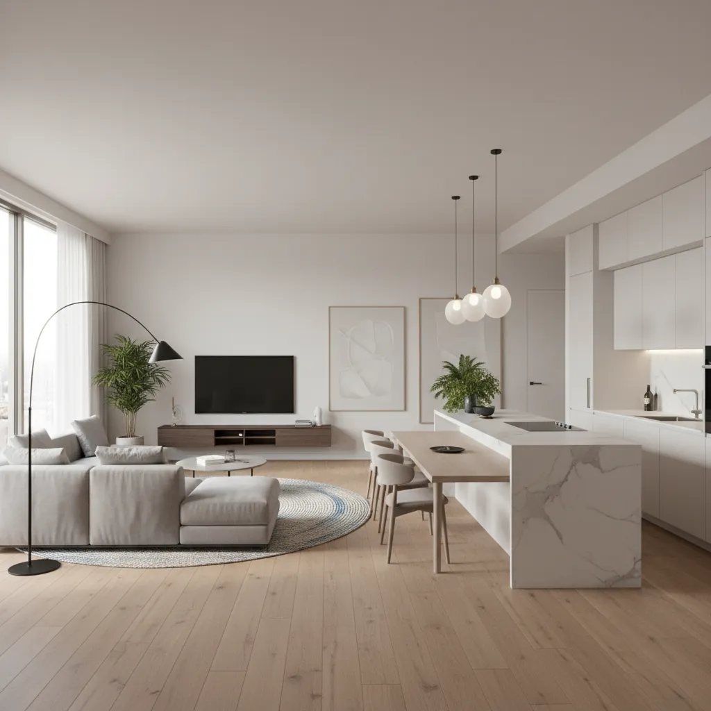 Render 3D de un proyecto de interiorismo antes de la reforma