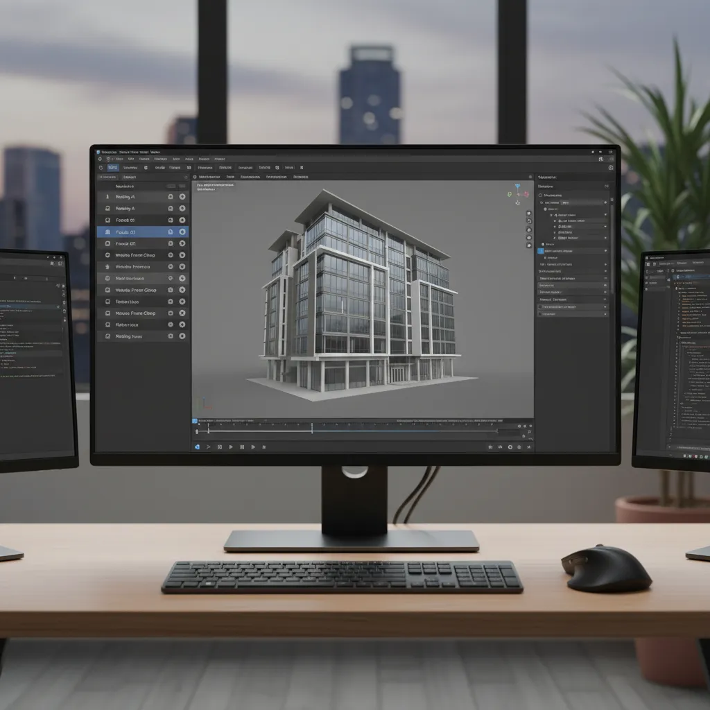 3D modeling software layer panel showing locked and hidden layers