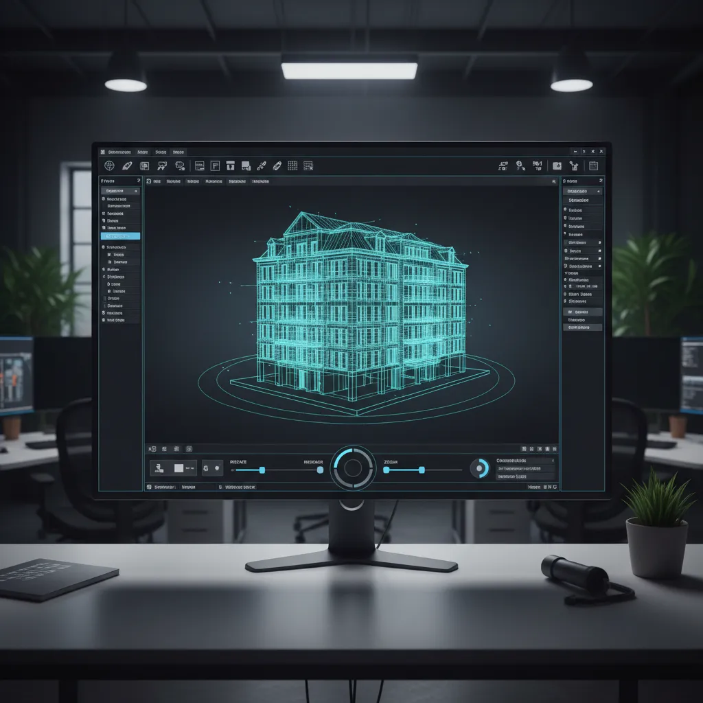 browser 3D viewer showing wireframe model inspection