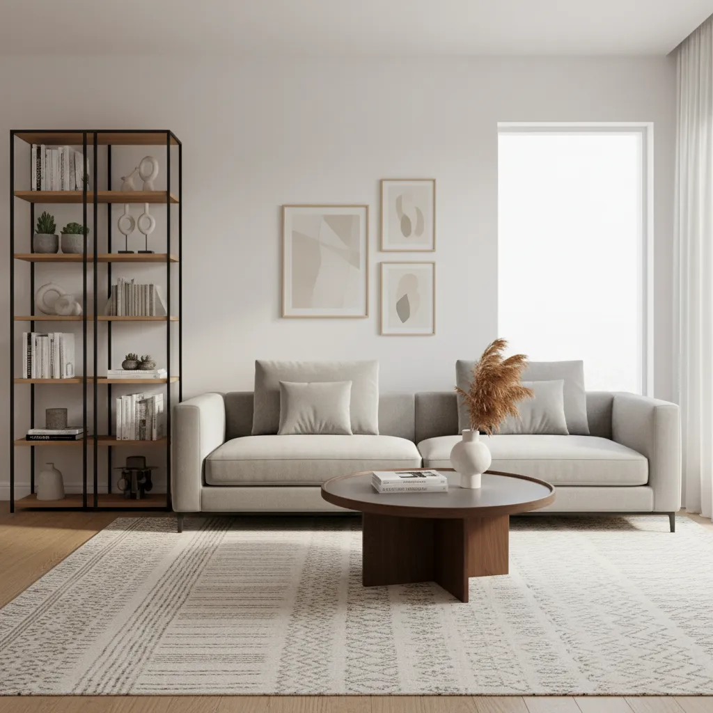 3D living room furniture layout planning using interior design software