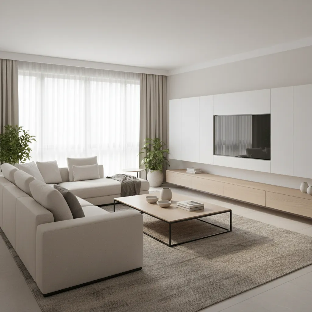 Visualización 3D de la distribución de una sala de estar