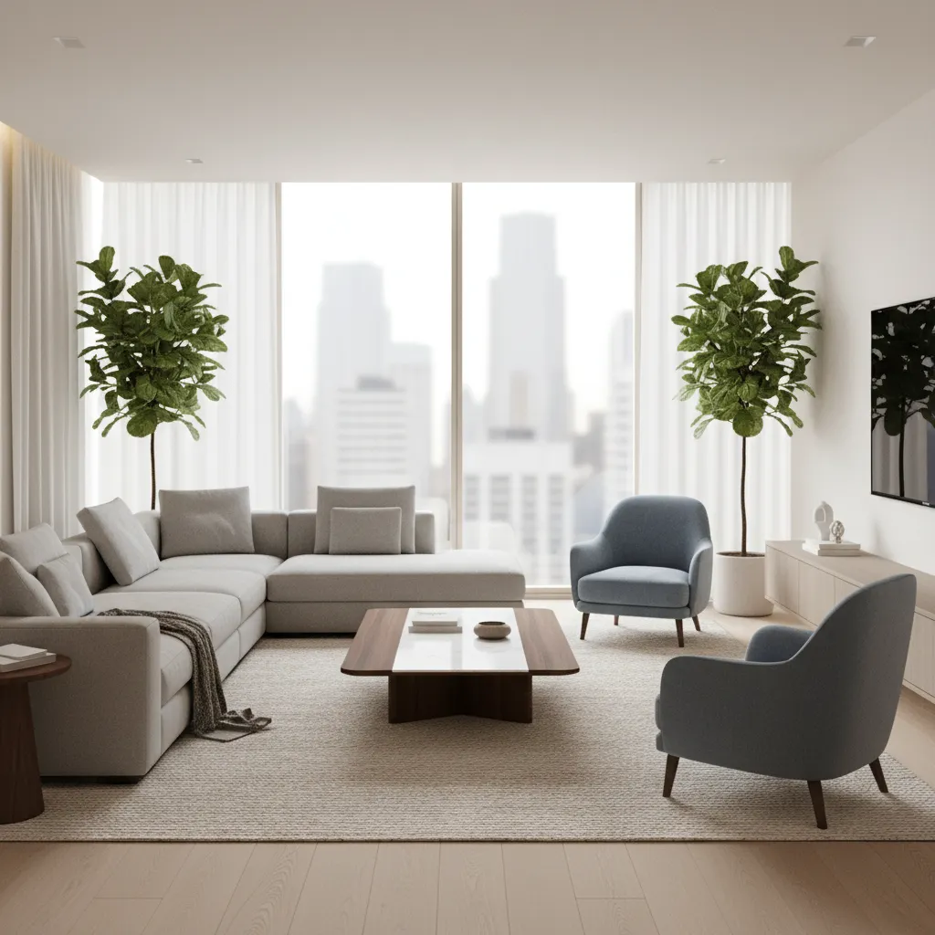 3D room layout visualization generated from floor planning software