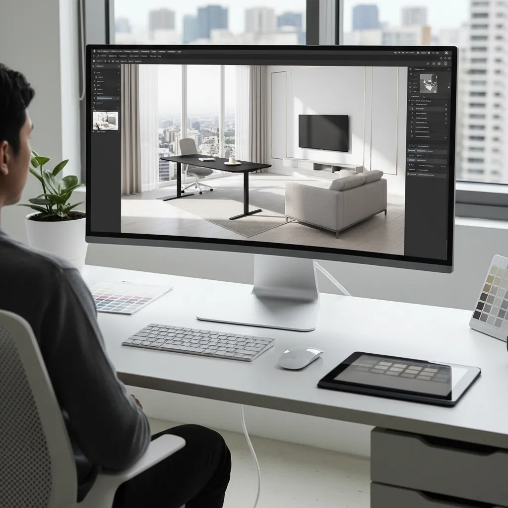 Visualización 3D de planificación de una habitación