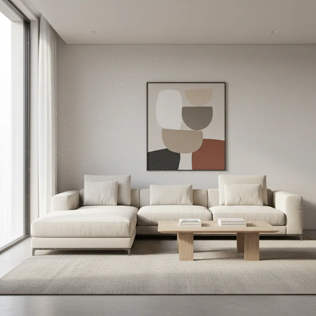 Realistic 3D living room visualization generated by interior design software
