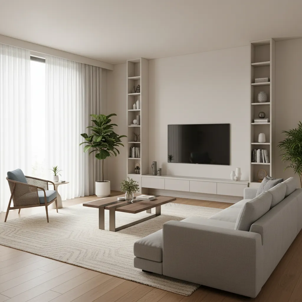 3D interior room visualization created using home design software
