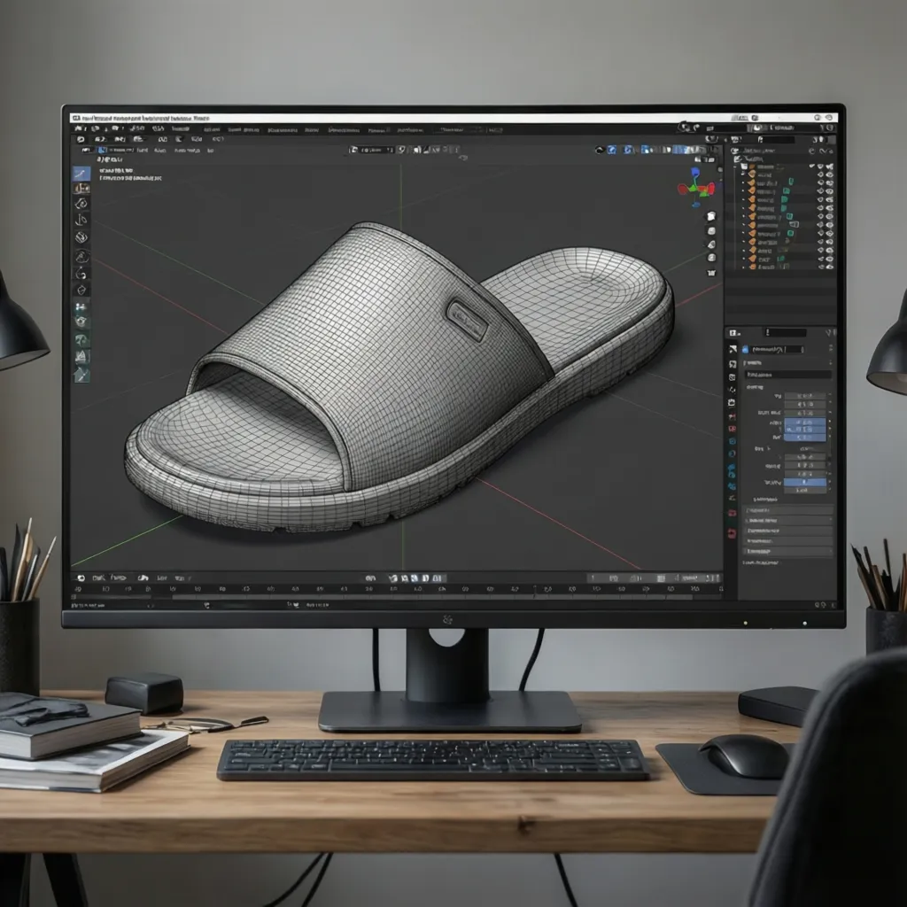 Fixing Common Problems in 3D Slippers Models for Rendering and Printing