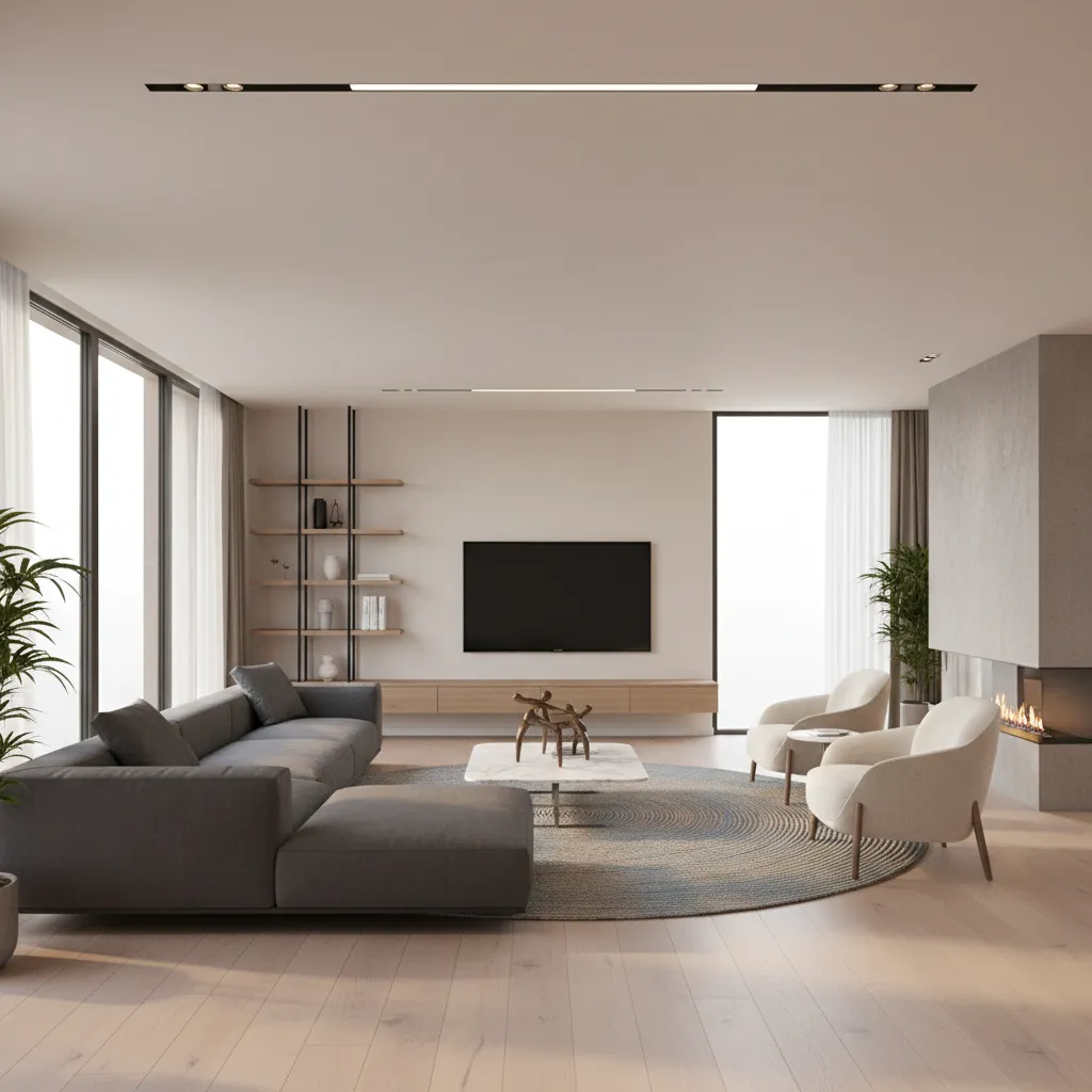 Interior camera angle example for stronger 3D video depth