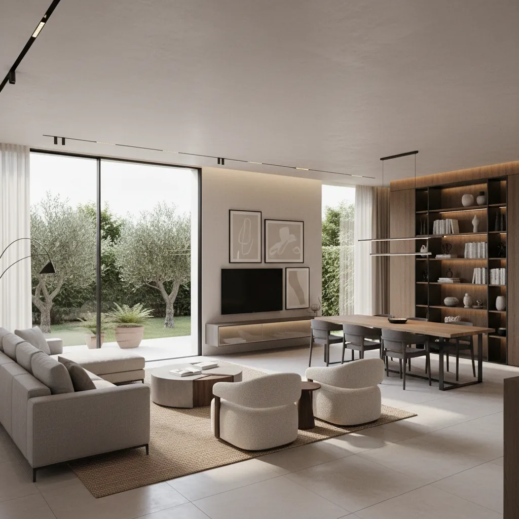 Mô phỏng 3D thiết kế nội thất biệt thự nhà vườn