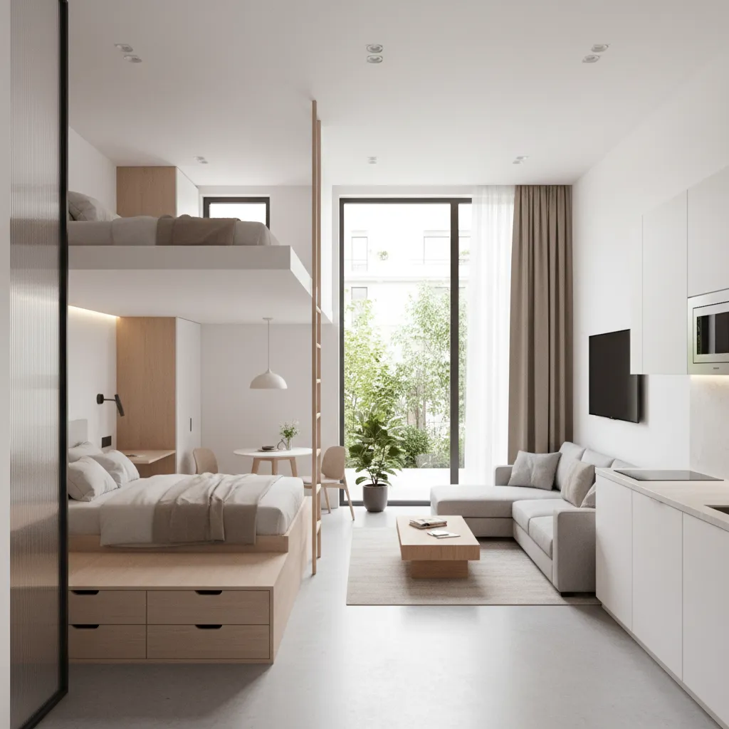 Thiết kế nhà 40m2 2 phòng ngủ: giải pháp tối ưu diện tích nhỏ