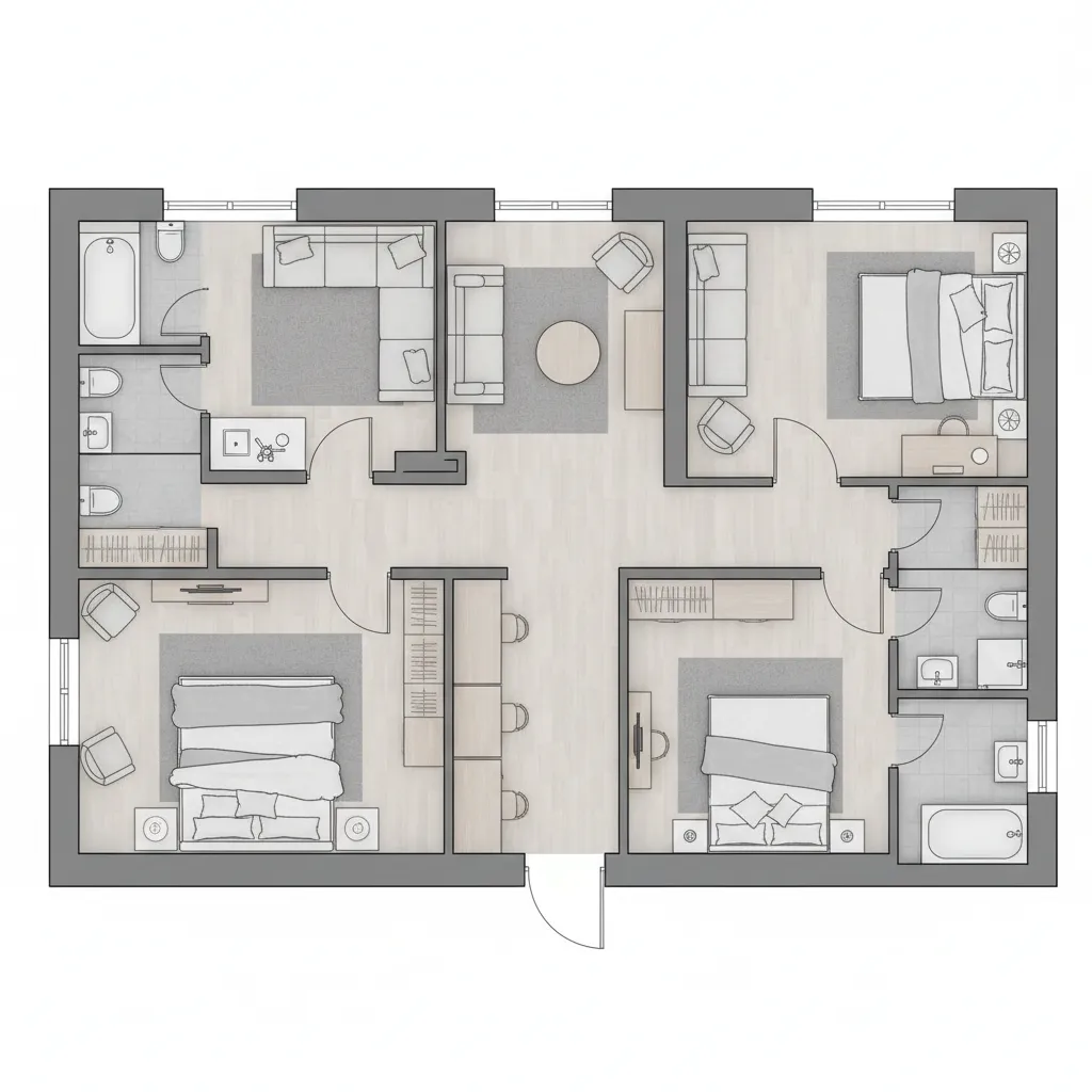 Ideal Family Sizes for a 40x60 House Layout