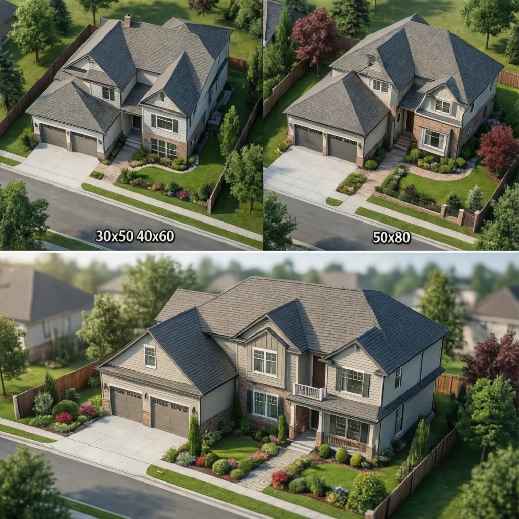 40x60 House Plan vs 30x50 and 50x80 Layouts: Space Efficiency Comparison: Understand how three common residential plot sizes differ in space efficiency, layout flexibility, and long‑term living comfort.