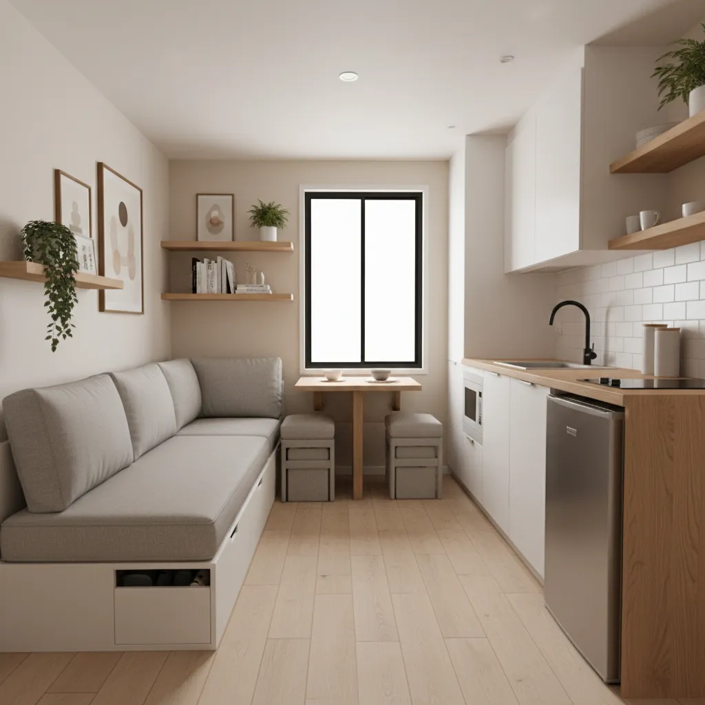 How to Maximize Space in a 460 Sq Ft Mobile Home