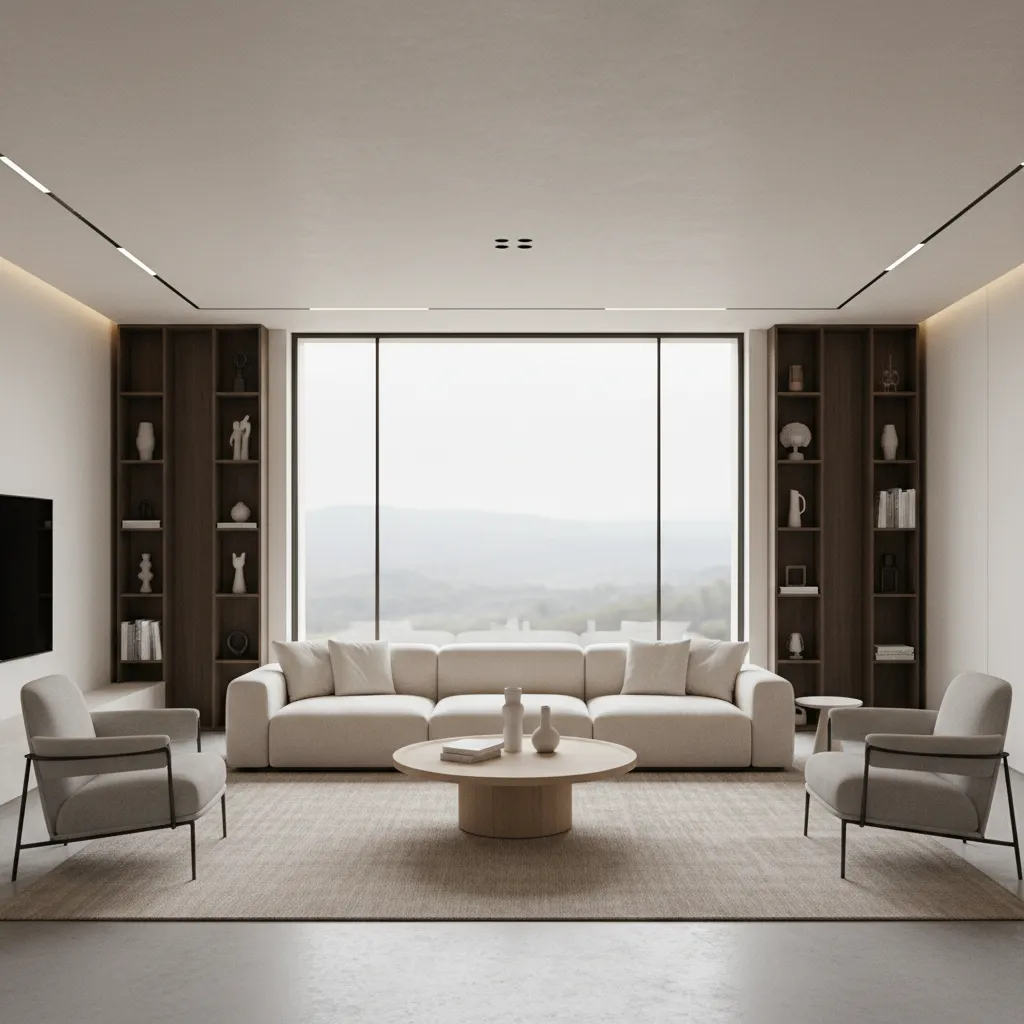 balanced interior scene suitable for 4k wallpaper cropping