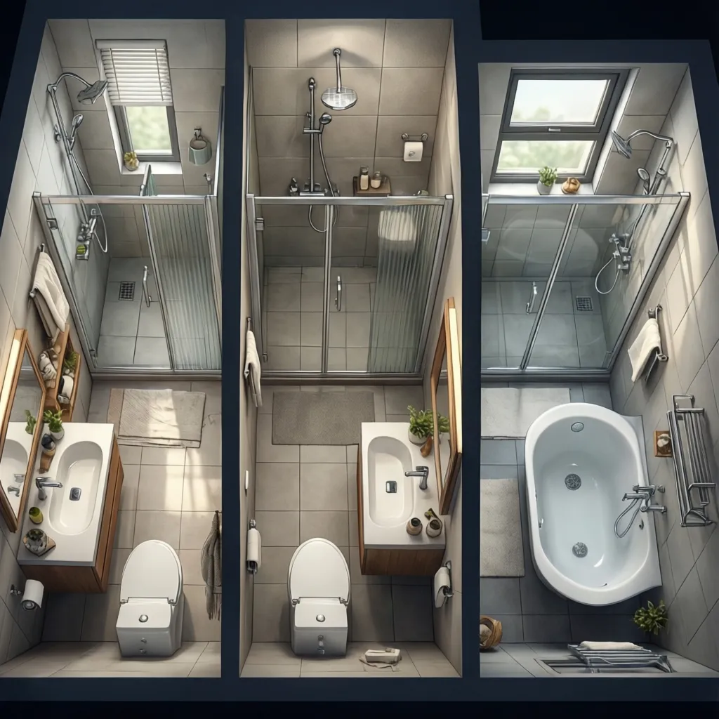 Best 4m2 Bathroom Layouts Compared: Walk-In Shower vs Corner Shower vs Shower Tub