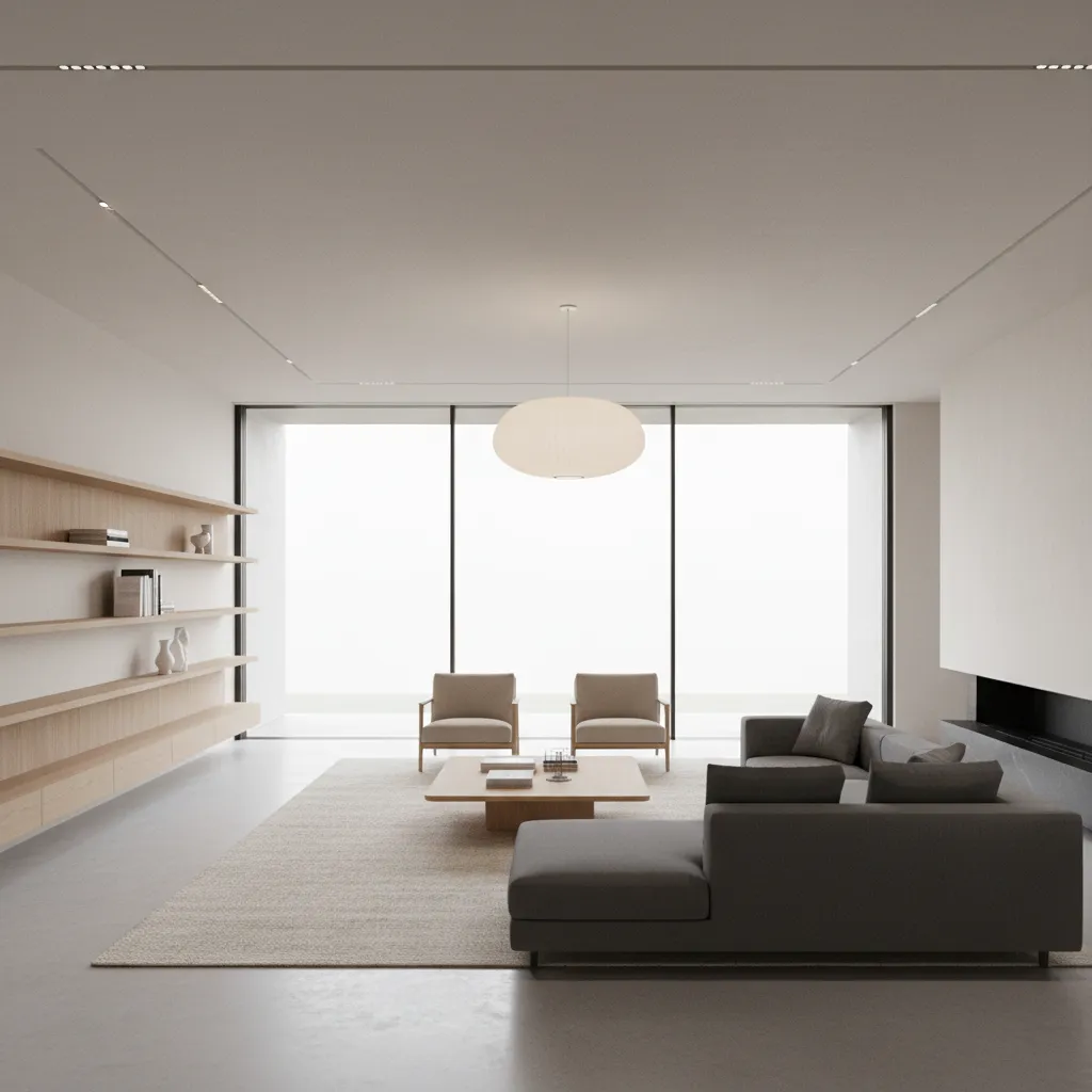 Phòng khách trong thiết kế nhà mặt tiền 7m sâu 10m