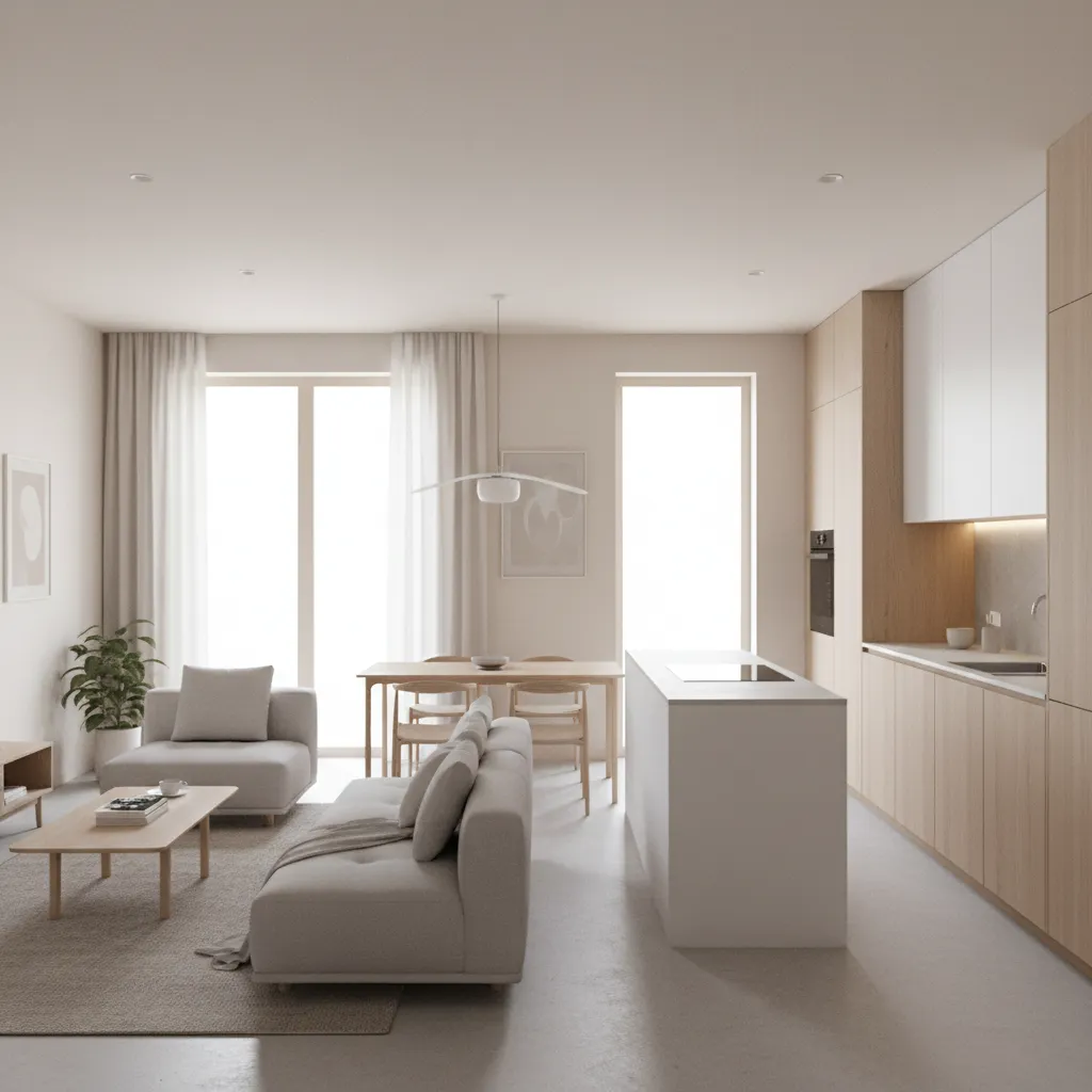 Không gian mở trong thiết kế nhà 7x10m