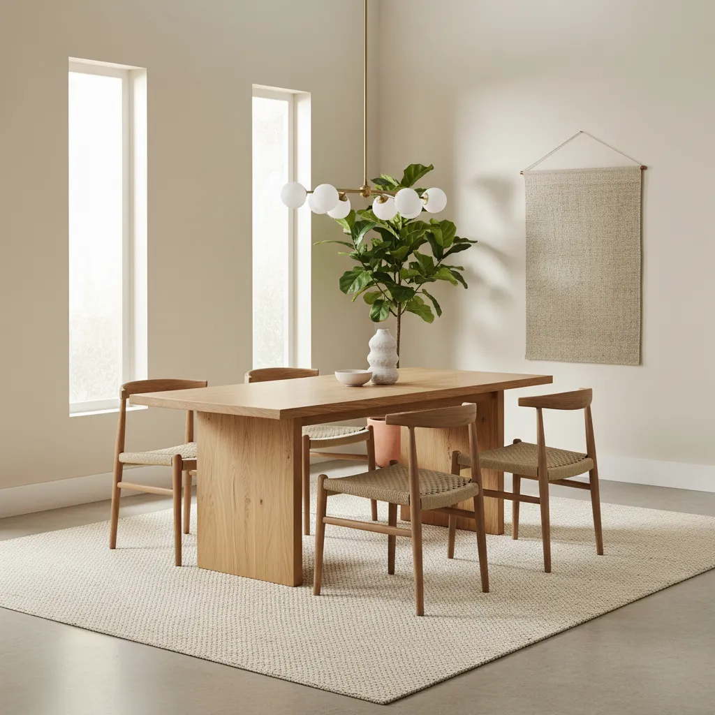 7x9 Rug Layout Rules for Dining Tables