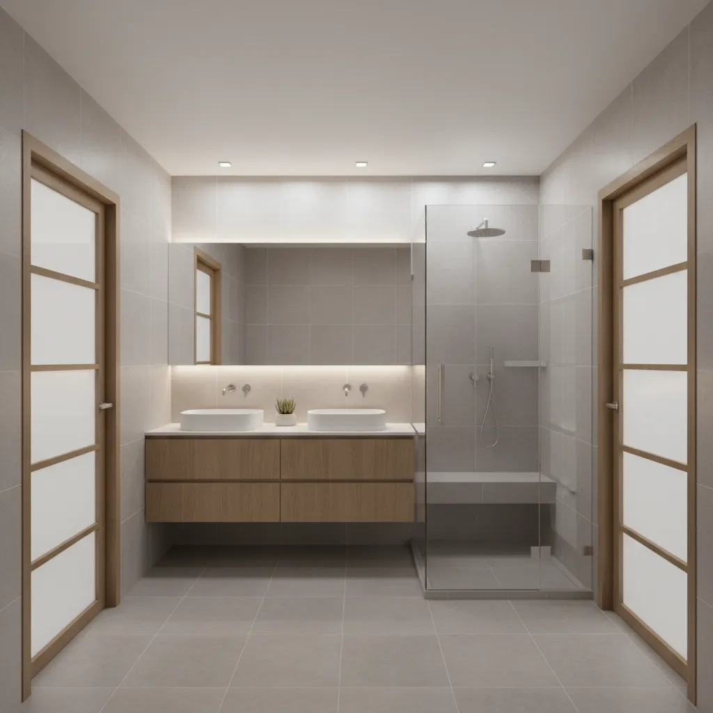 Space Optimization Tips for 8x10 Double Entry Bathrooms