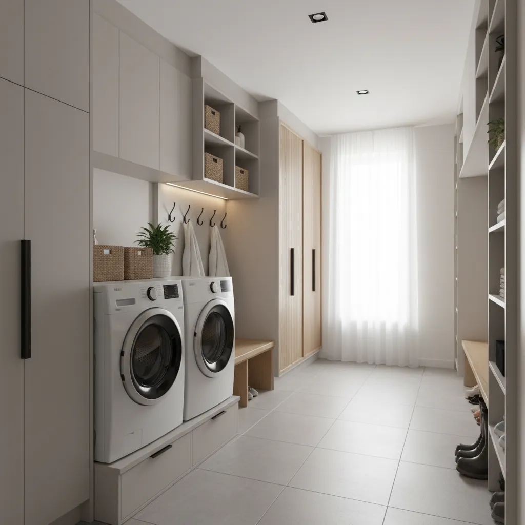 How I Maximize Storage in an 8×16 Laundry Mudroom