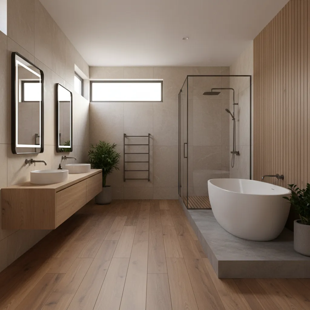 Best Fixture Combinations for a 9x14 Master Bathroom Layout