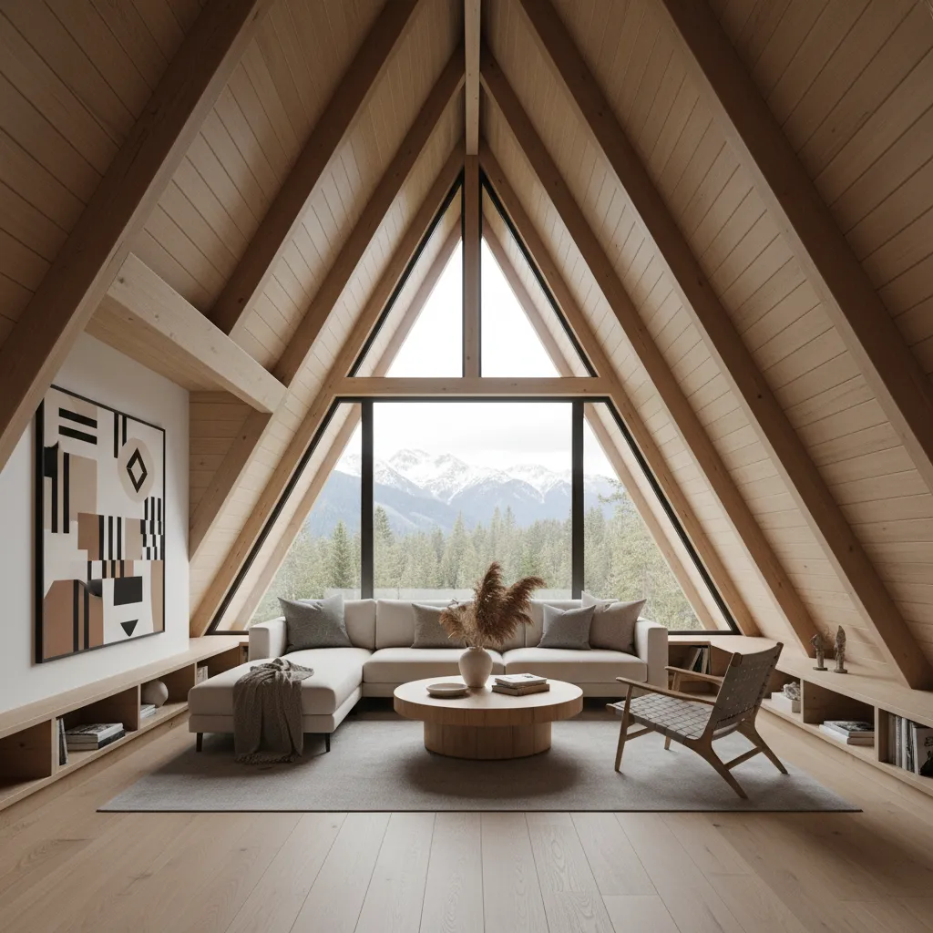 Best Furniture for A‑Frame House Interiors: What Works With Sloped Walls