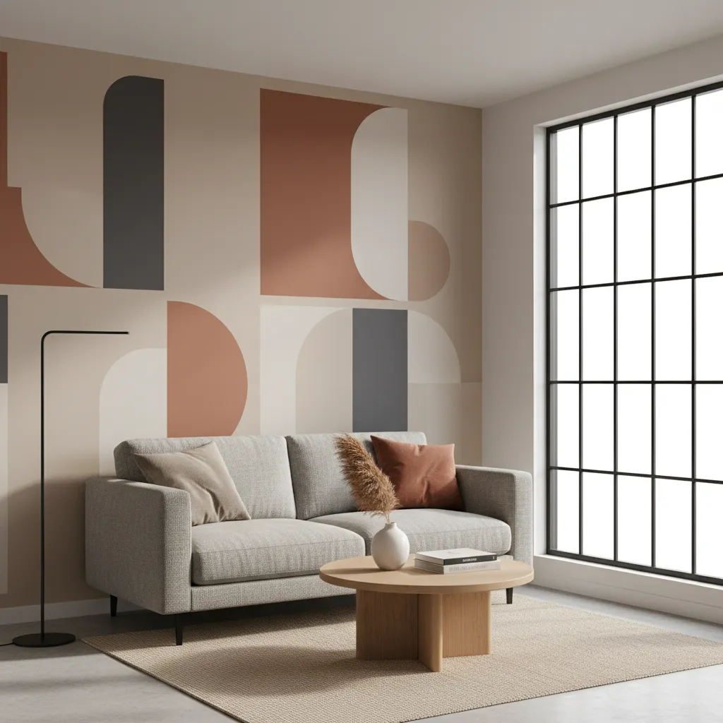 Abstract Wall Painting Designs for Small Spaces That Transform Compact Rooms