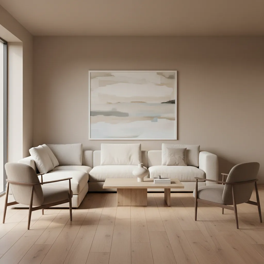 small accent chairs placed across from sofa in narrow living room