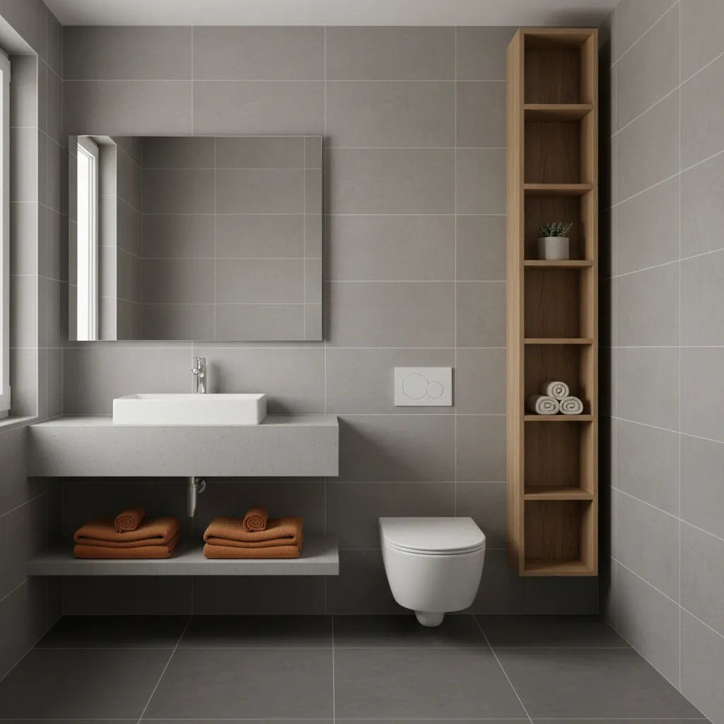 How to Optimize Accent Color Placement in Small Gray Bathrooms