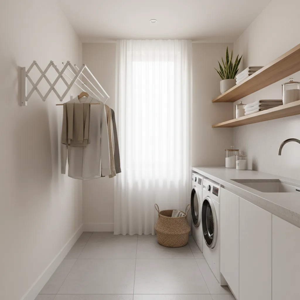 Wall Materials and Load Capacity for Accordion Laundry Shelves