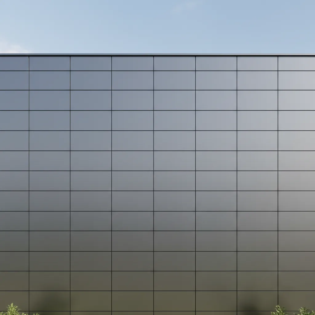 Architectural diagram style render showing ACP panel seams and modular layout