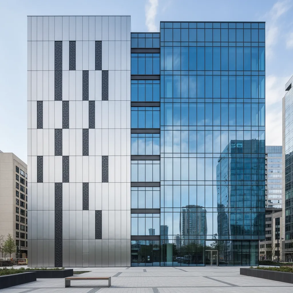 ACP Building Facade 3D Model vs Glass Curtain Wall Models
