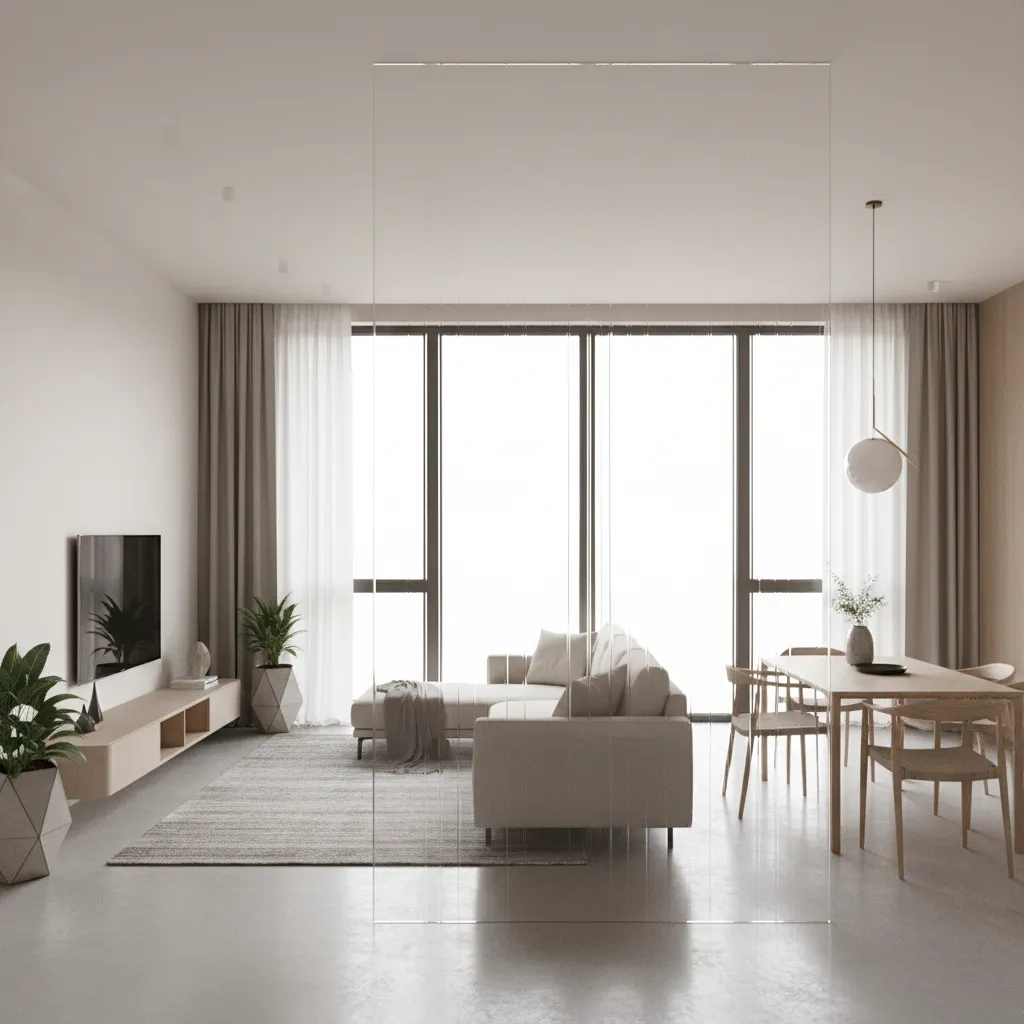 How to Optimize Light and Space with Acrylic Living Room Partitions