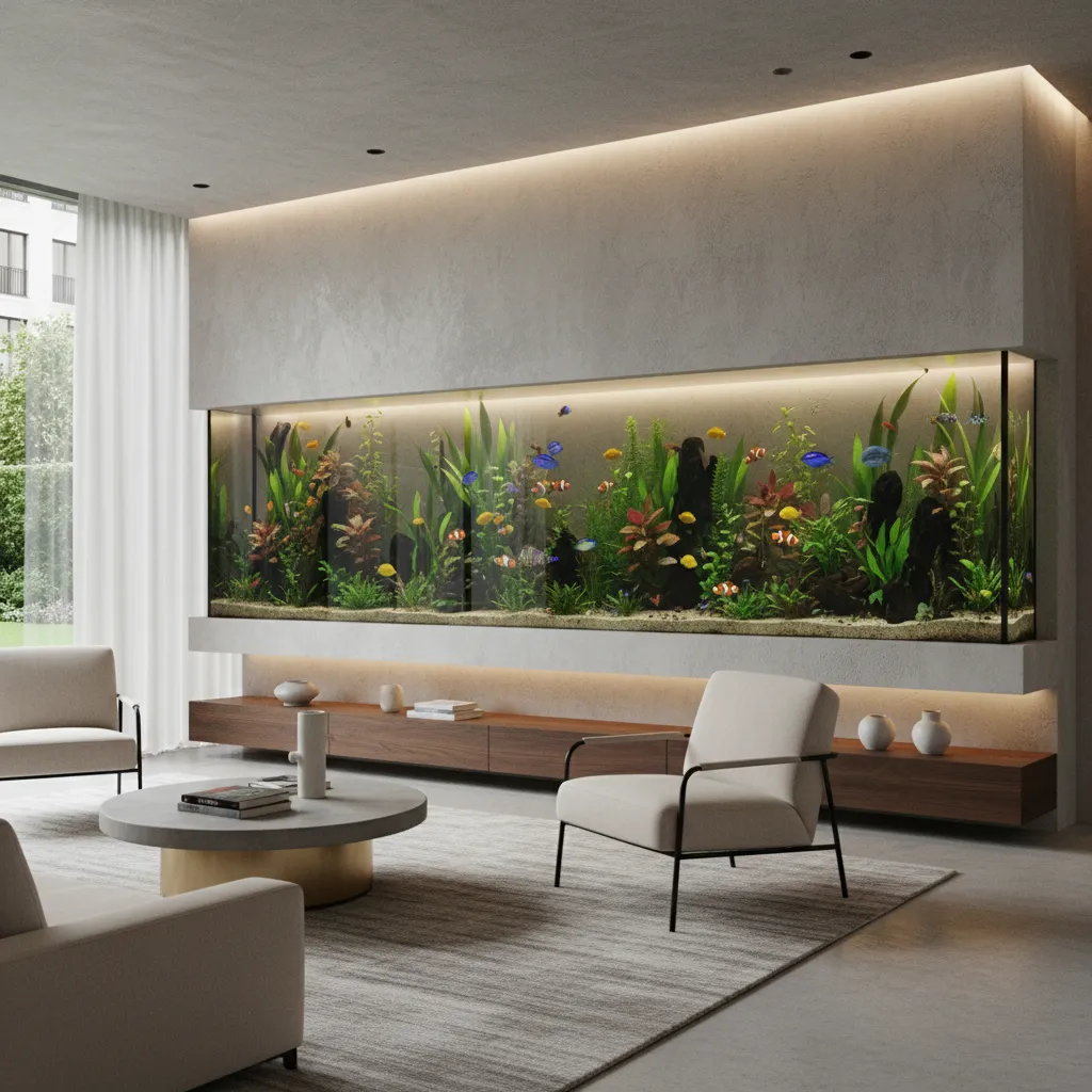 Acuarios de diseño para casa: ideas que sí funcionan