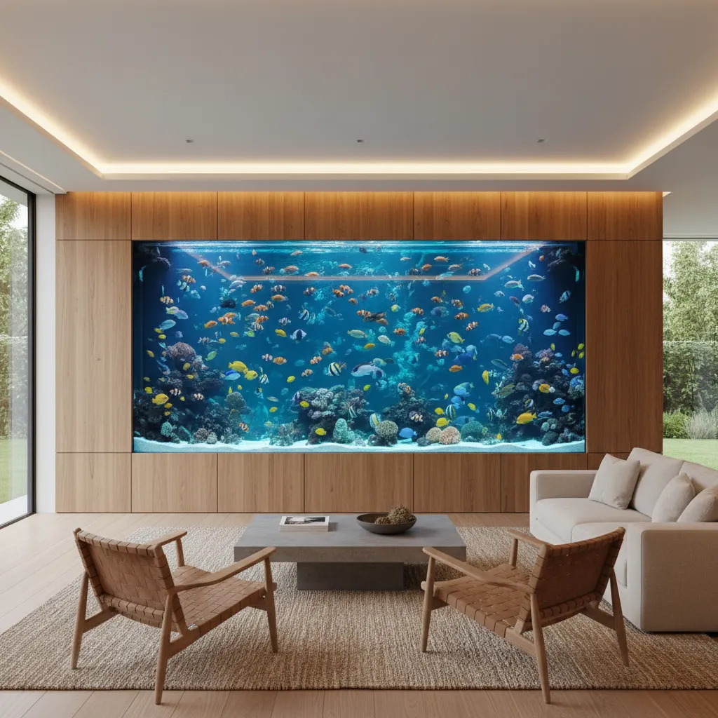 Acuarios grandes para casa de diseño: guía real