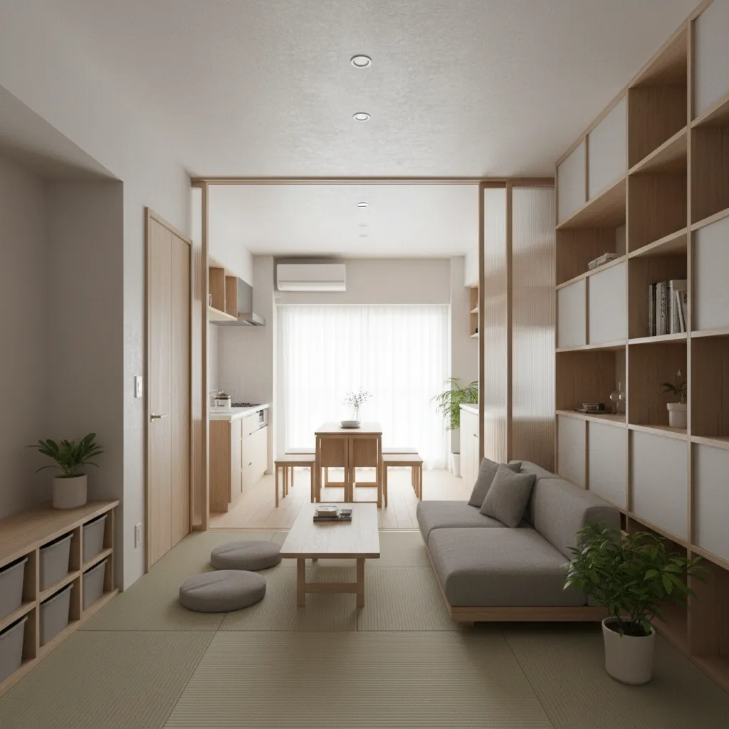 2LDKで3人が住まう、余白と摩擦の設計: 密度が上がるほど、部屋は静かに役割を絞り込む