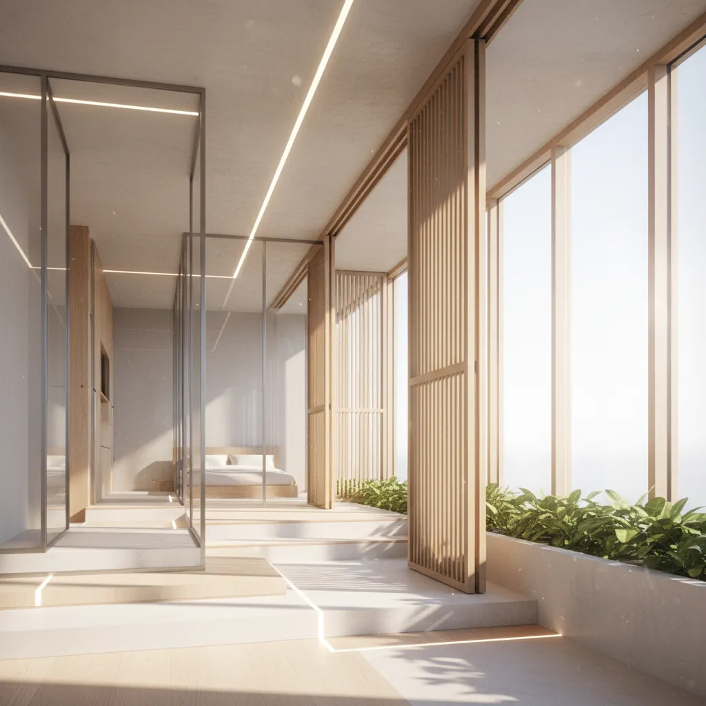 Landmark Apartments, Drawn for Tomorrow: Floor plans that read like interfaces for future living