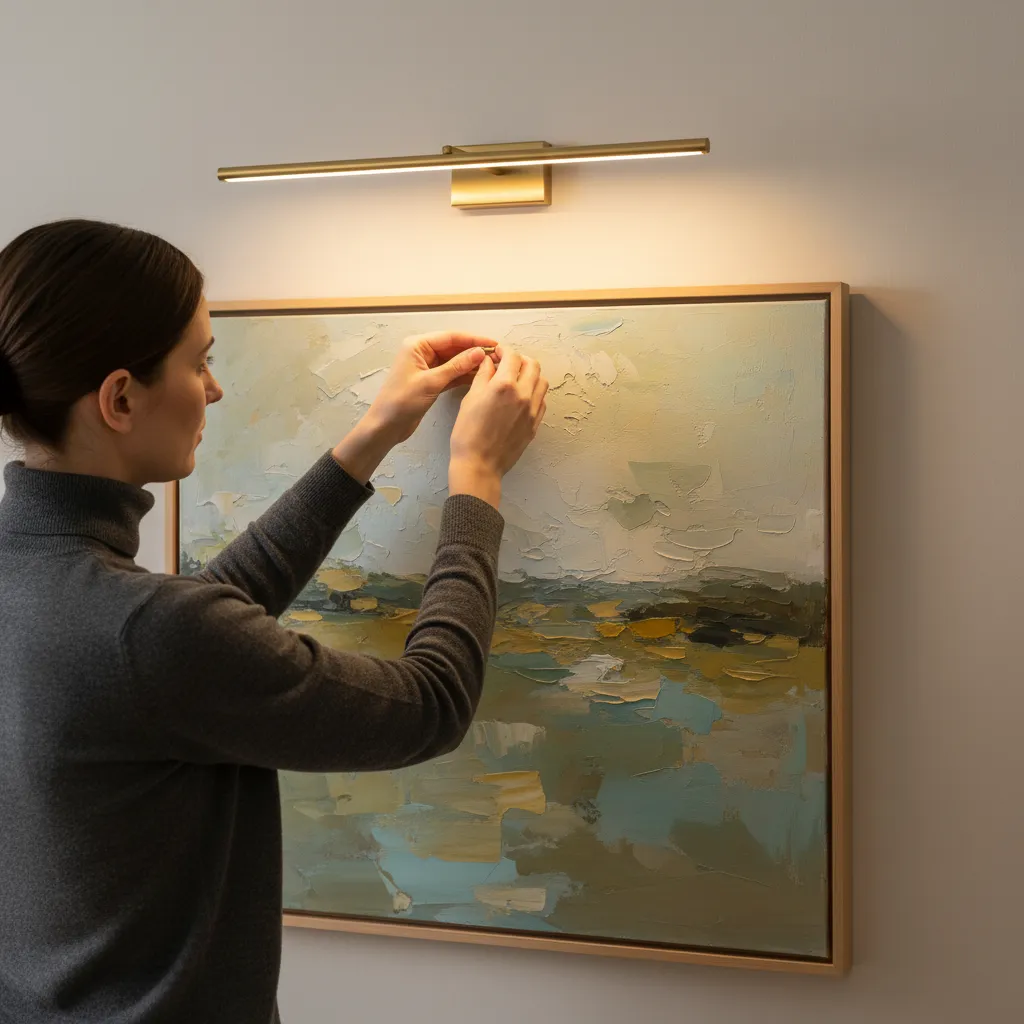 Fine-Tuning Lighting to Highlight Artwork Details