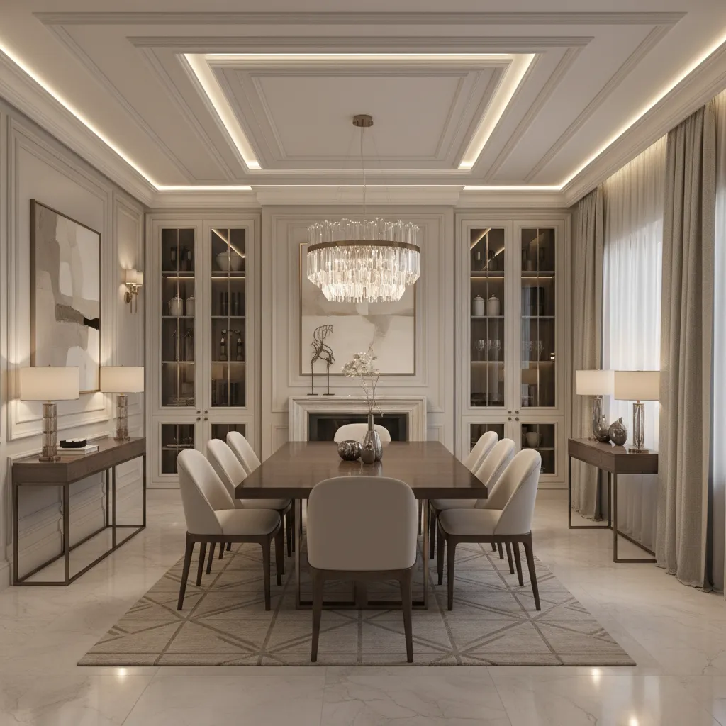 Advanced Crown Molding Design Techniques to Elevate Dining Rooms