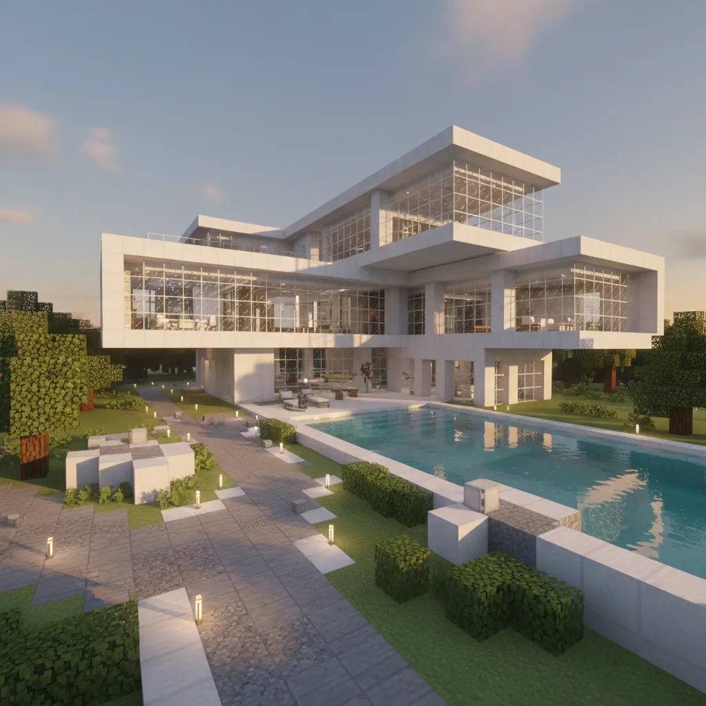 Advanced Modern Minecraft House Building Techniques Used by Expert Builders