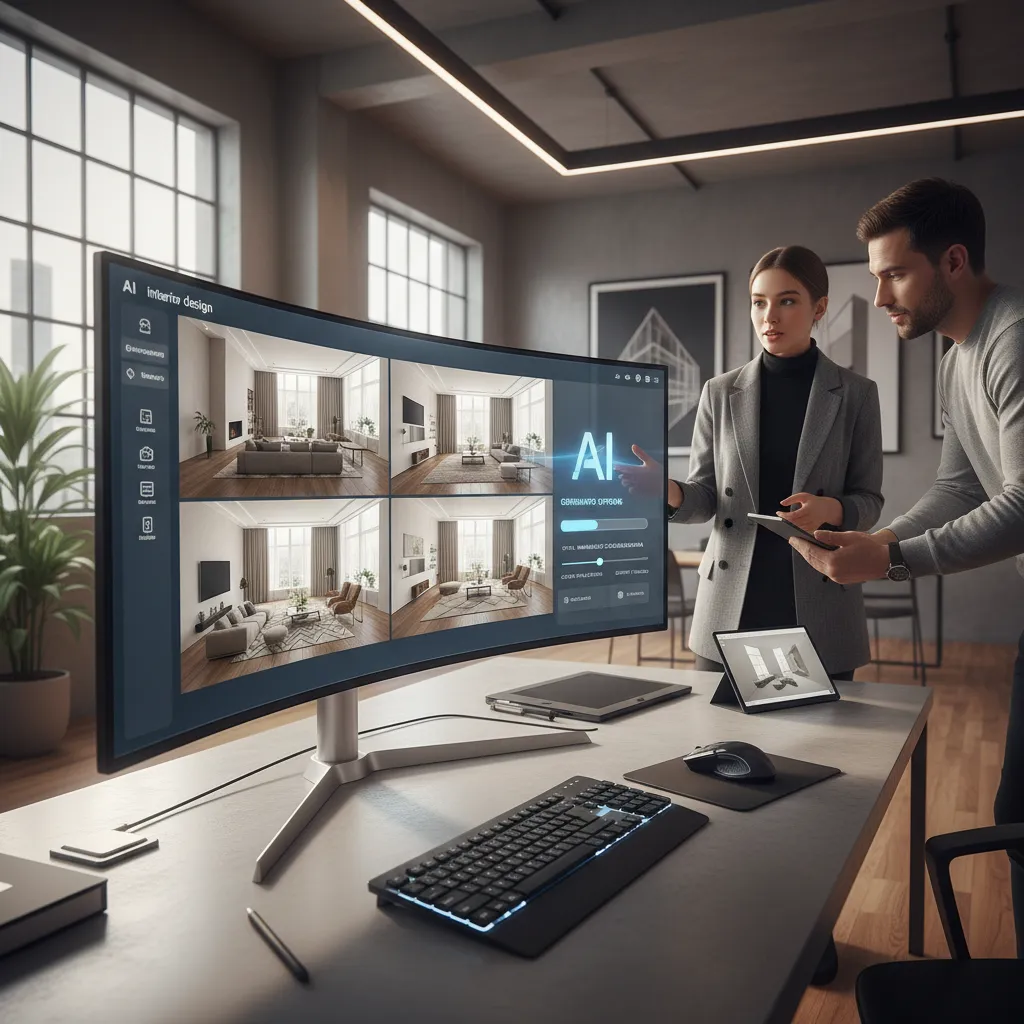 Software de diseño de interiores generando propuestas automáticas