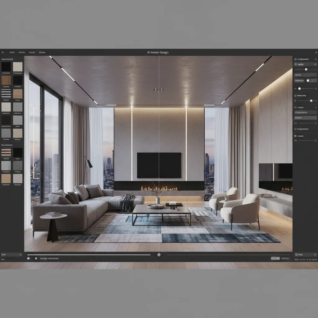 Diseño de interiores generado con herramientas digitales avanzadas