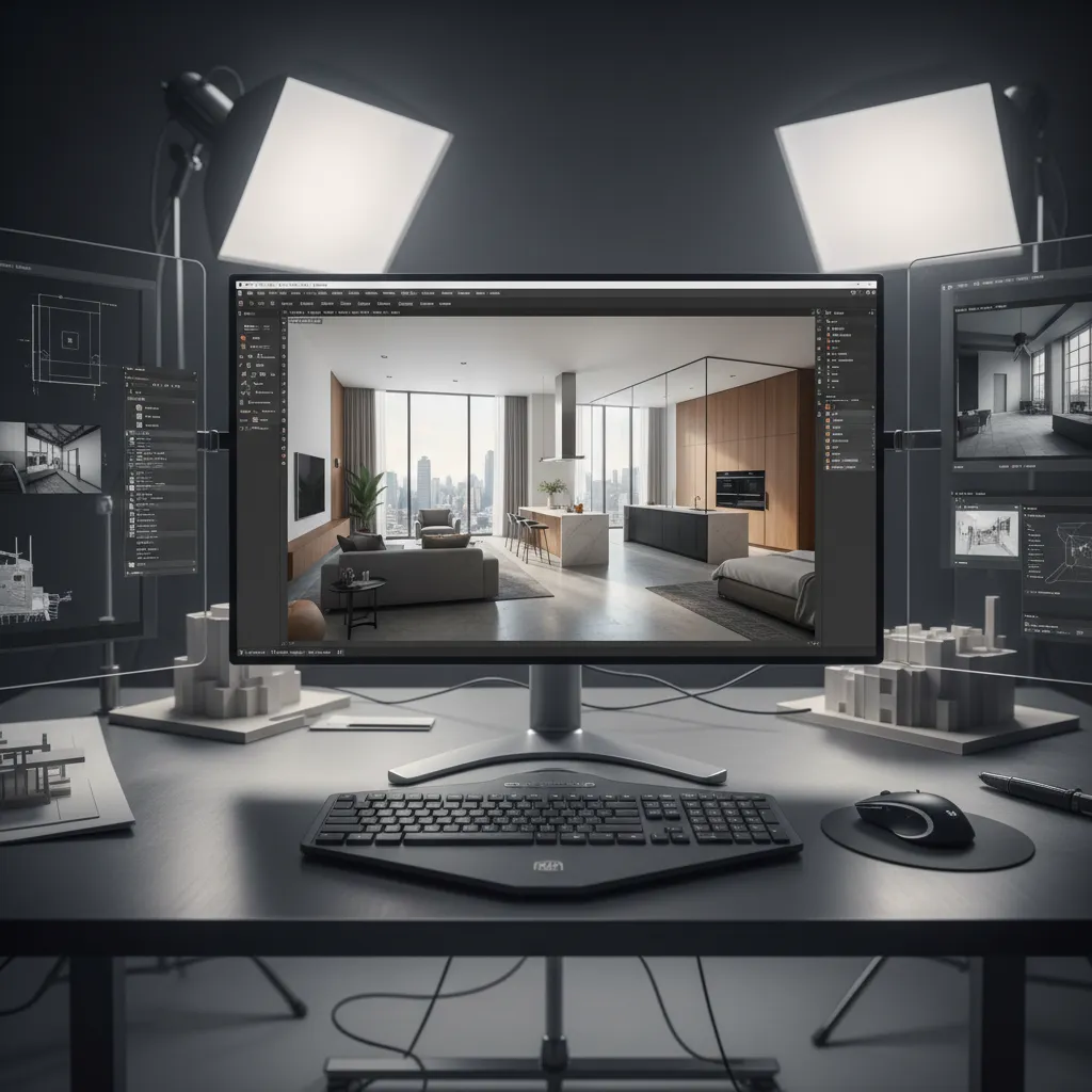 Visualización digital de diseño interior generada con herramientas modernas