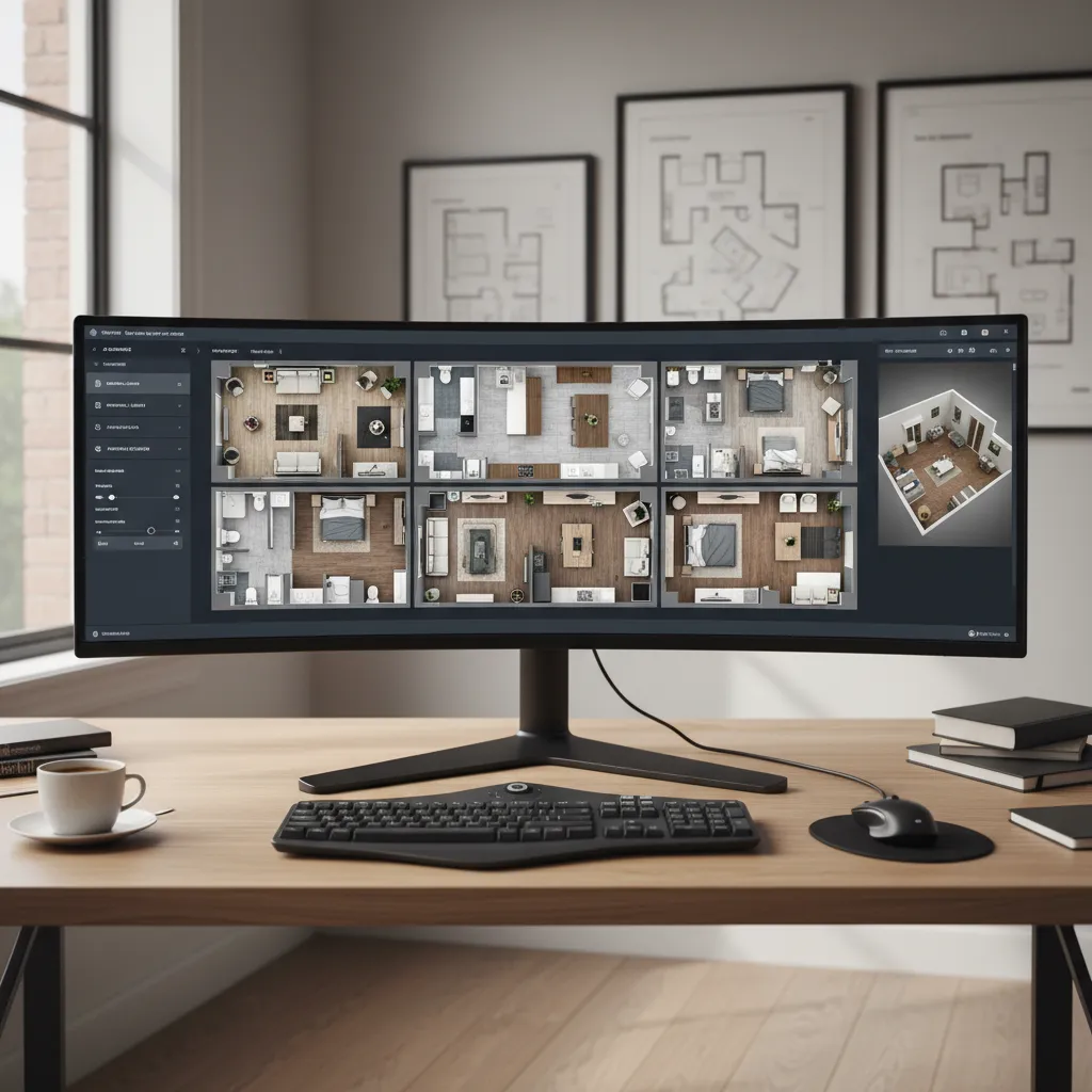Software generando automáticamente un plano de vivienda