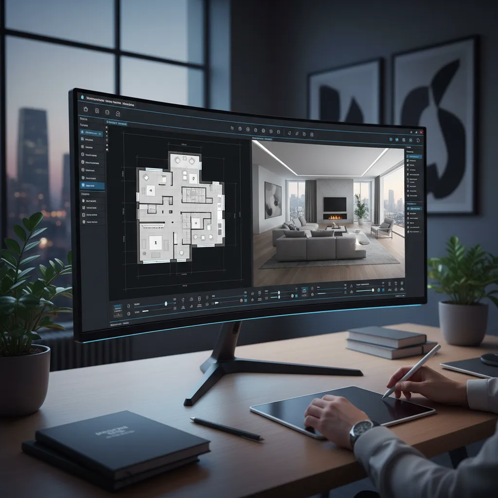 Simulasi desain interior rumah menggunakan teknologi digital
