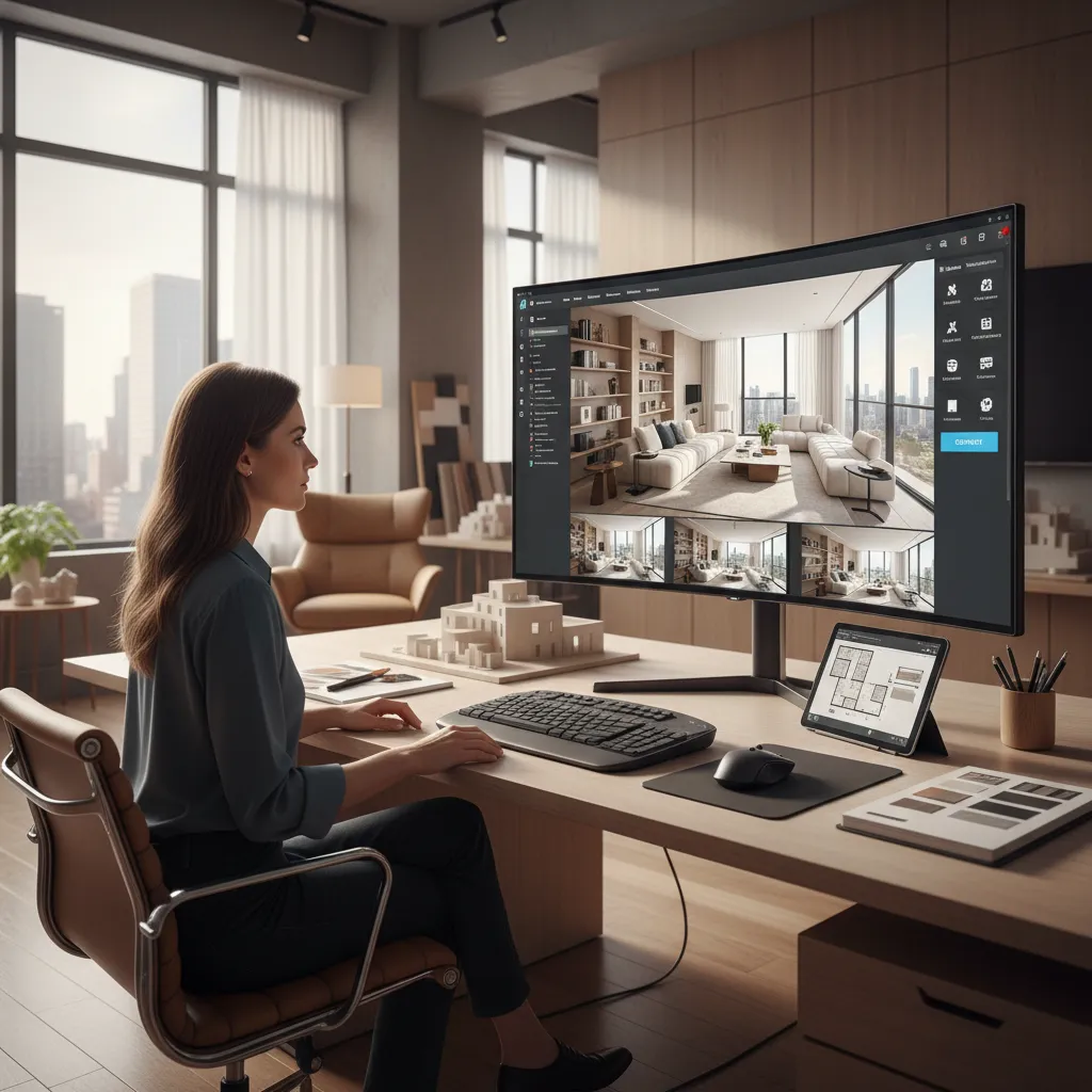 Proceso digital de diseño de interiores usando inteligencia artificial