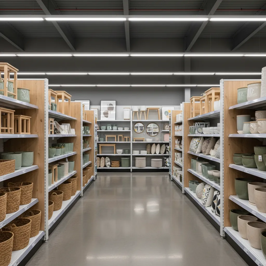 Aldi Finds aisle showing weekly rotating household and decor products