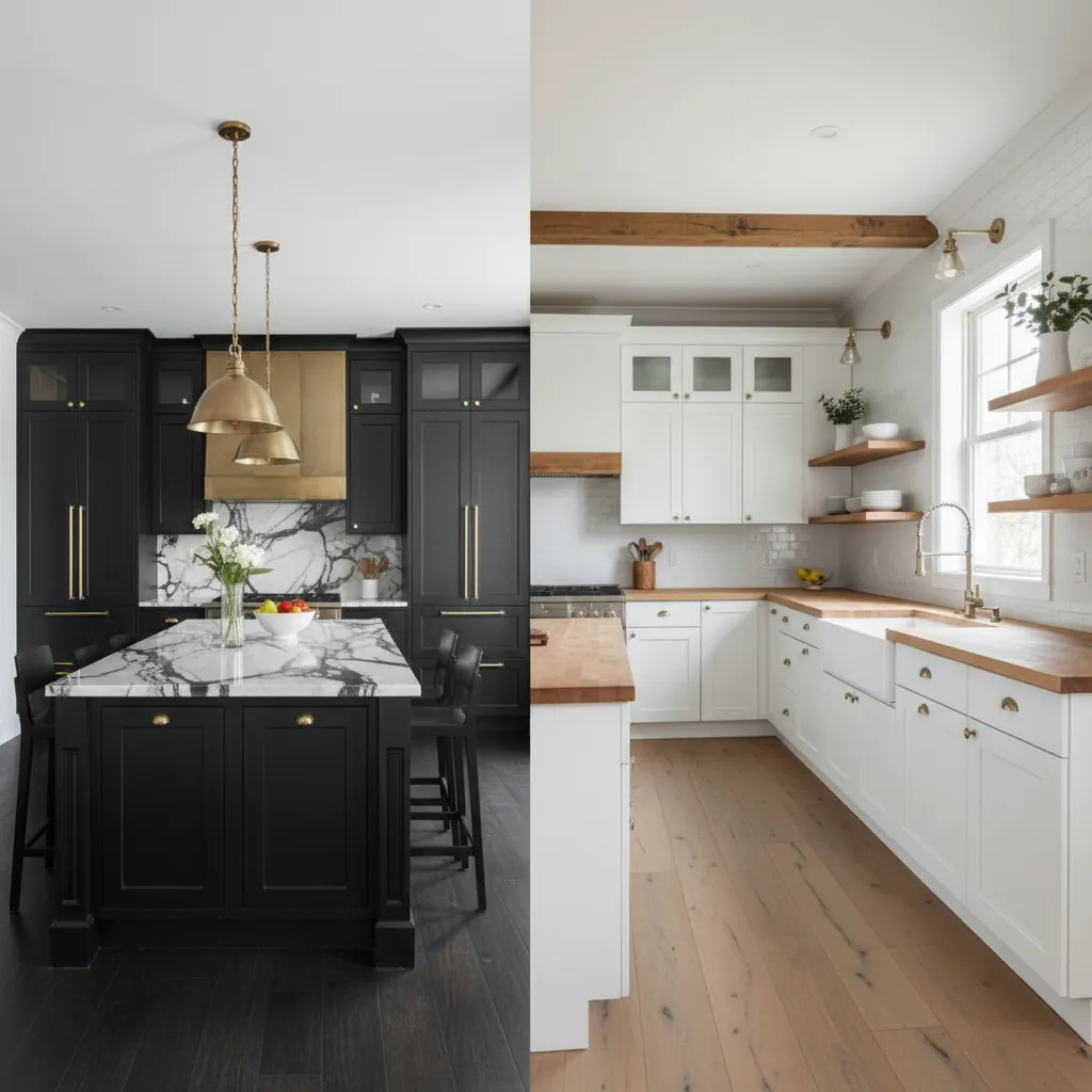 Alison Victoria Kitchen Designs vs Modern Farmhouse Kitchens