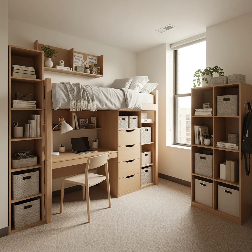 How to Maximize Space in a Small Alma College Dorm Room